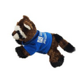 8" Ringo Raccoon with t-shirt and one color imprint